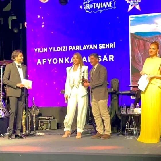 Afyon’a “Yılın Yıldızı Parlayan Şehri” ödülü verildi