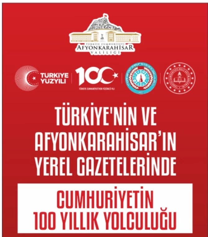 Cumhuriyetin 100. yılında Afyonkarahisar, yerel gazeteler sergisi düzenliyor.
