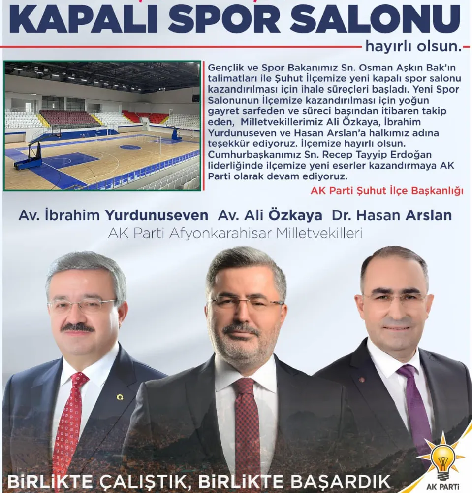 Vekillerin girişimi ile ilçelere spor yatırımları