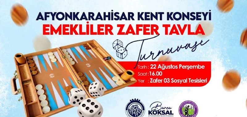 TAVLA TURNUVASI BAŞLIYOR