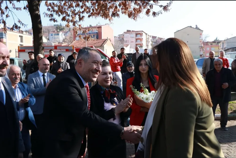 AFYONKARAHİSAR BELEDİYE BAŞKANI BURCU KÖKSAL’DAN DİNAR BELEDİYESİNE ZİYARET