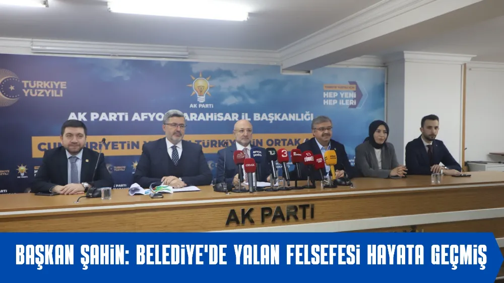 Başkan Şahin: Belediyede yalan felsefesinin hayata geçtiğini üzülerek izliyoruz 