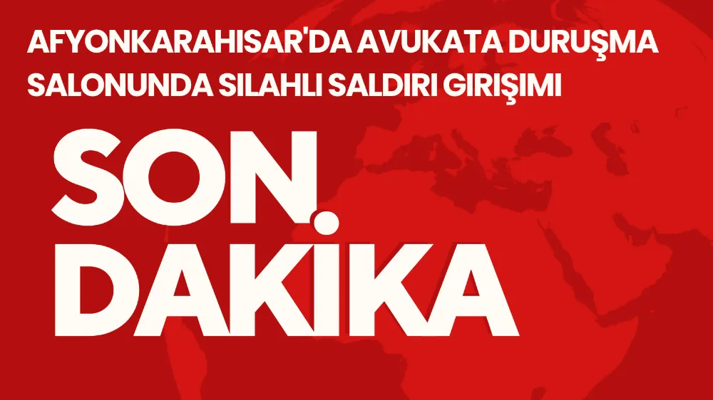 Avukata Duruşma salonunda silahlı saldırı girişimi 