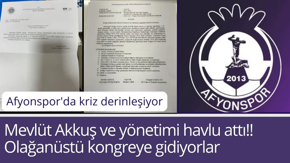 Mevlüt Akkuş ve yönetimi havlu attı!! Olağanüstü kongreye gidiyorlar