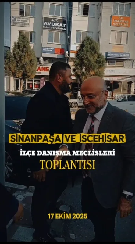 Ak Parti Afyonkarahisar İl Başkanı Turgay Şahin, İscehisar ve Sinanpaşa