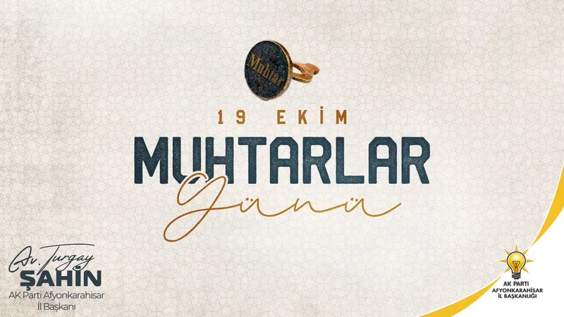 AK Parti Afyonkarahisar İl Başkanı Turgay Şahin