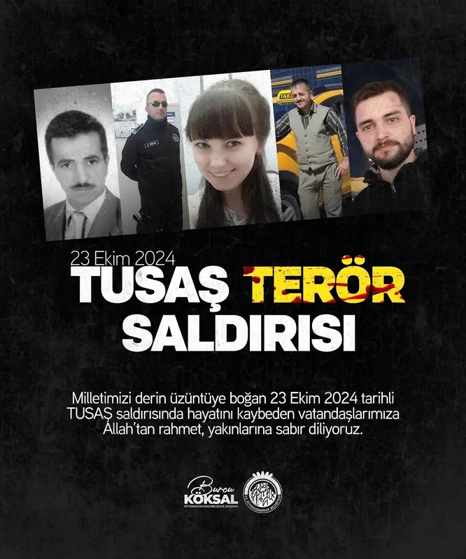 Başkan Burcu Köksal, TUSAŞ Terör Saldırısı Kurbanlarını Andı