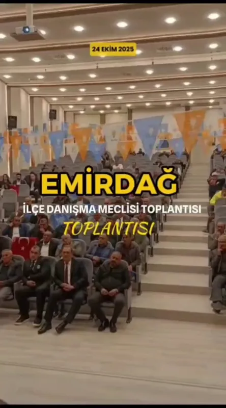 AK Parti Afyonkarahisar İl Başkanı Turgay Şahin, Emirdağ İlçe Danışma Meclisi Toplantısını Gerçekleştirdi