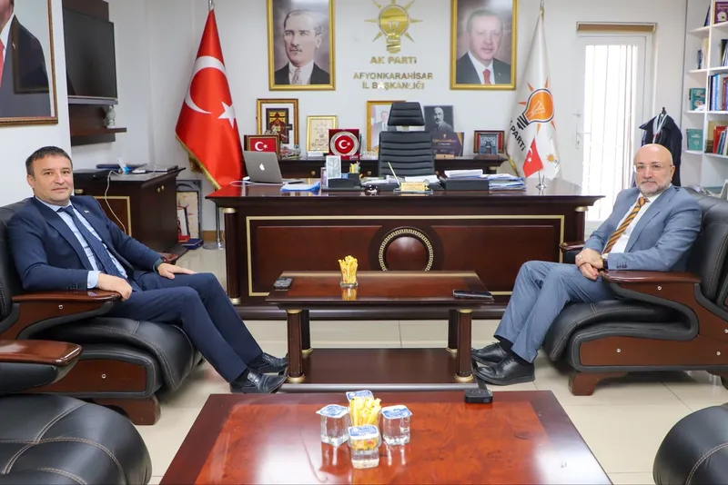 AK Parti Afyonkarahisar İl Başkanı Şahin, MHP İl Başkanı Kahveci