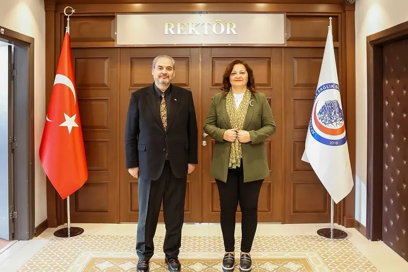 Afyonkarahisar Sağlık Bilimleri Üniversitesi Rektöründen Belediye Başkanına Ziyaret