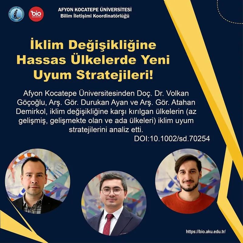 İklim Değişikliğine Karşı Kırılgan Ülkelerin Uyum Stratejileri Analiz Edildi