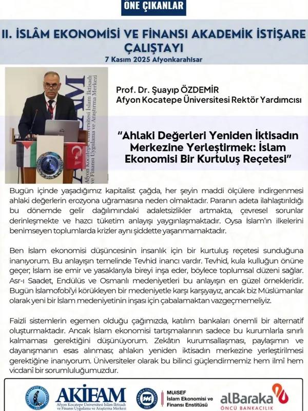 İslam Ekonomisi ve Finansı Çalıştayı