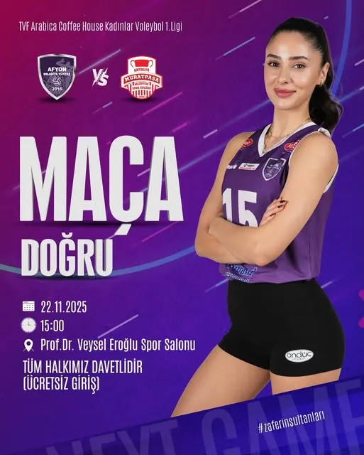 Afyonkarahisar Belediyesi, Voleybol 1. Lig Maçına Tüm Halkı Davet Ediyor