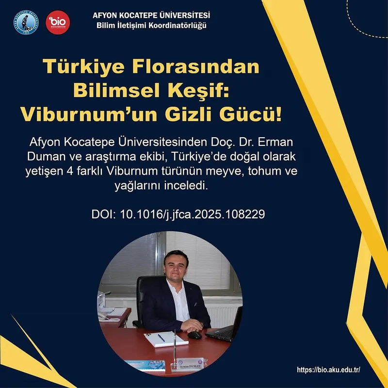 Türkiye Florasından Bilimsel Keşif: Viburnum Meyvelerinin Gizli Gücü Ortaya Çıktı