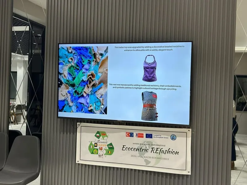 Afyon Kocatepe Üniversitesi'nde Erasmus Ecocentric REfashion Projesi ile Sürdürülebilir Tasarım Çalışmaları