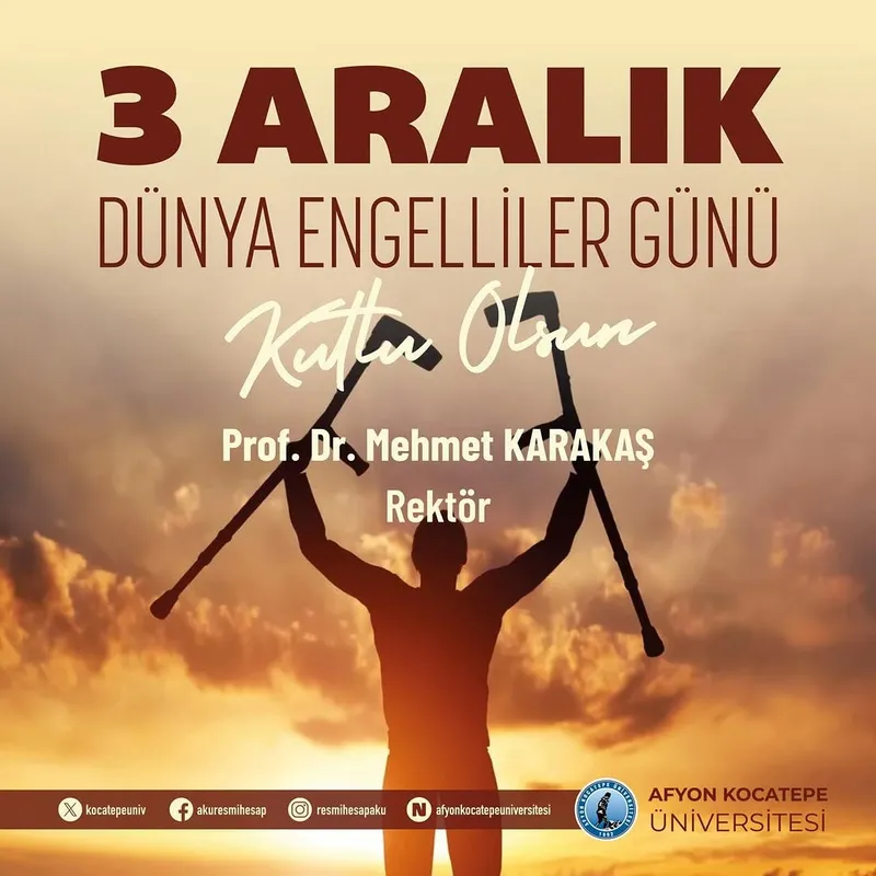 Afyon Kocatepe Üniversitesi Rektörü Prof. Dr. Mehmet Karakaş