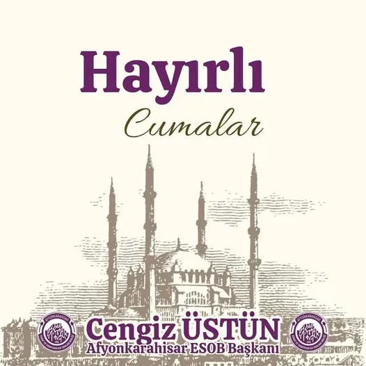 Afyonkarahisar Esnafından Cumalar Hayırlı Olsun Mesajı