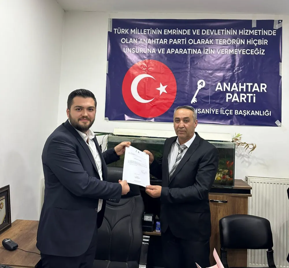 Anahtar Parti İhsaniye İlçe Başkanı Faruk Özdemir oldu