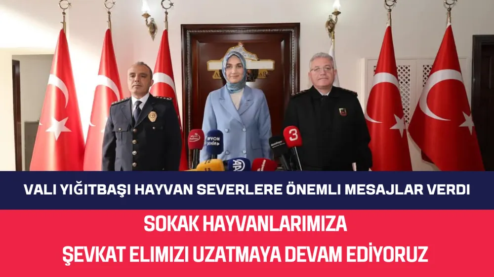 Vali Yiğitbaşı; Sokak Hayvanlarına şevkat elimizi uzatmaya devam ediyoruz