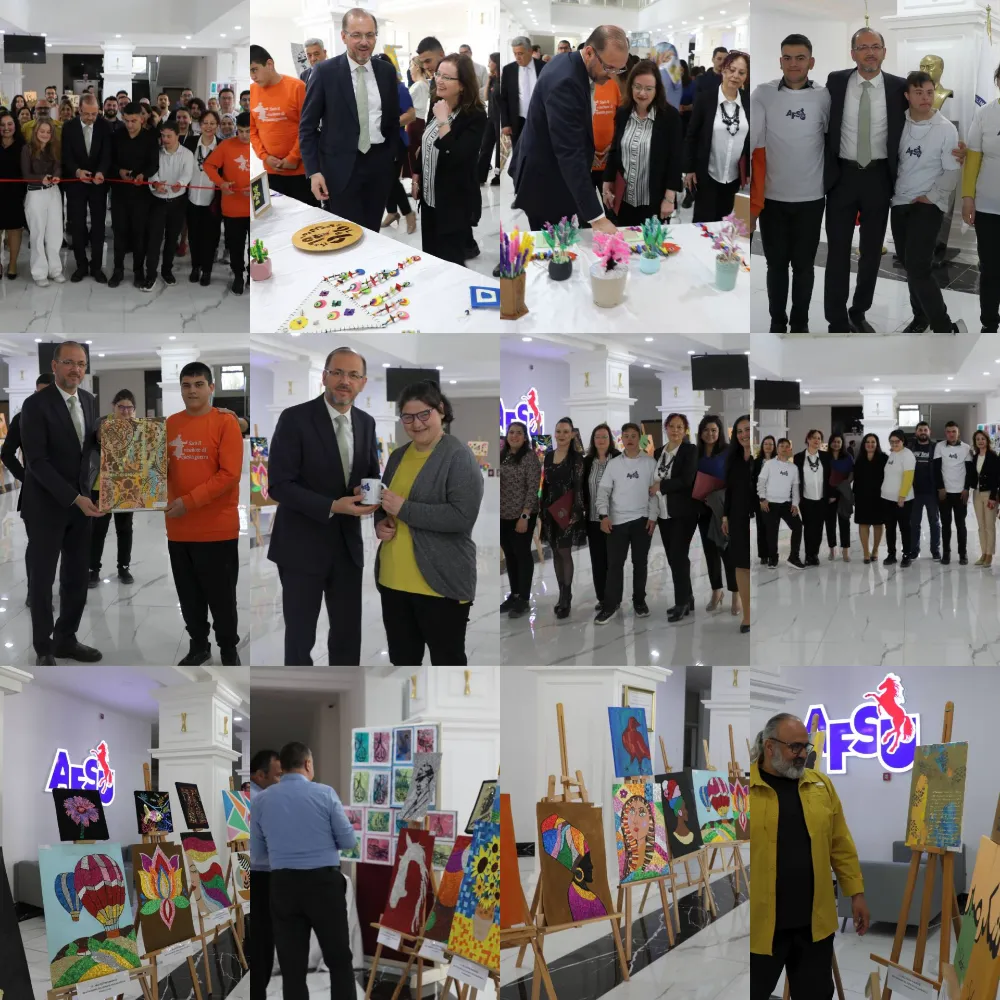 Özel Eğitim Öğrencilerinin Engelsiz Sanat Sergisi AFSÜ’de Açıldı
