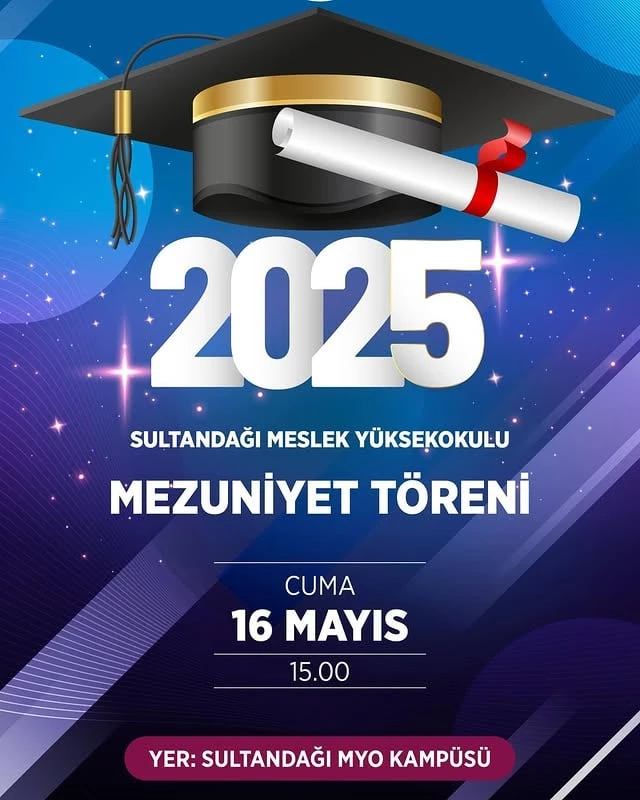 Afyon Kocatepe Üniversitesi Sultandağı Meslek Yüksekokulu Mezuniyet Töreni Düzenlendi