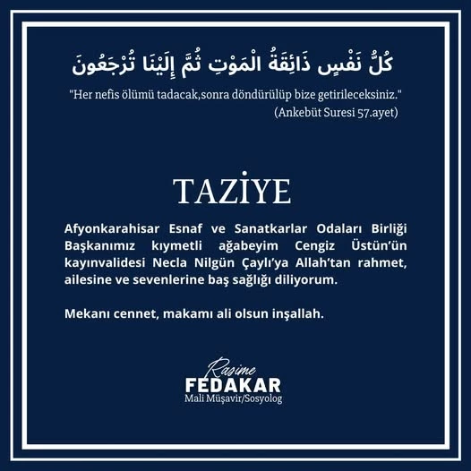 Afyonkarahisar Esnaf Odası Başkanı Cengiz Üstün