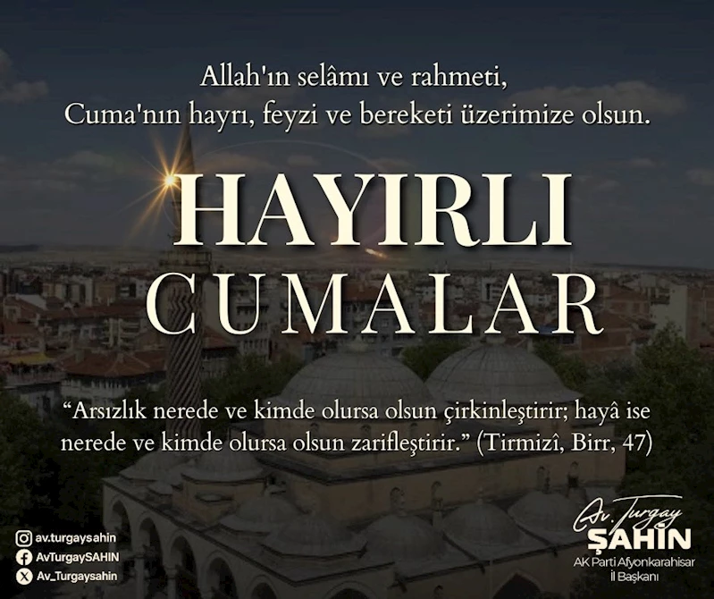 Ak Parti Afyonkarahisar İl Başkanı Turgay Şahin