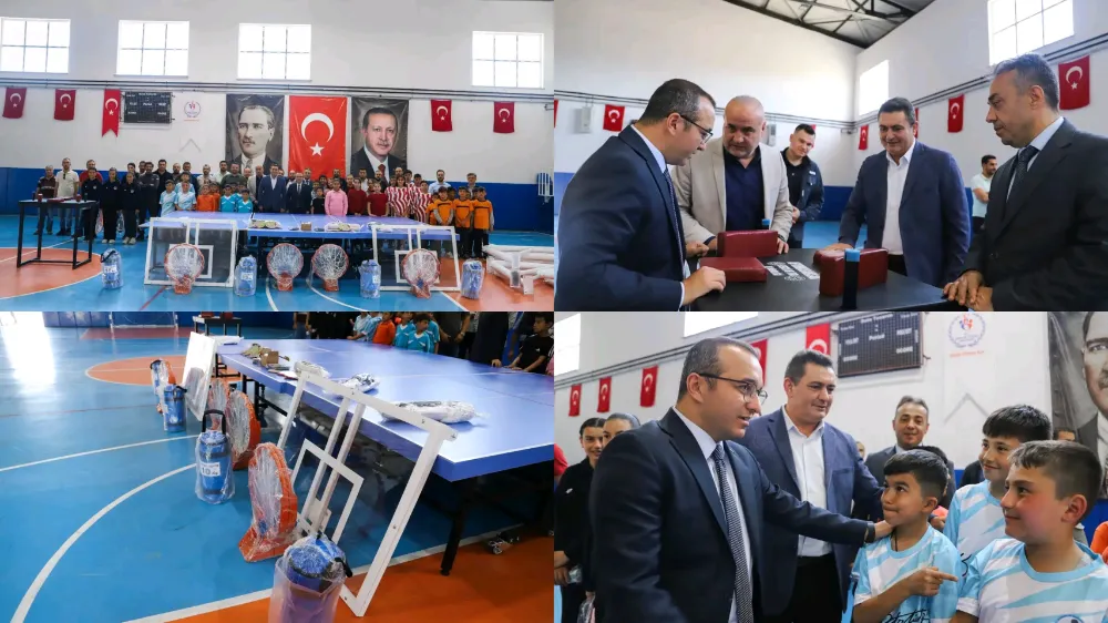 Belediye Başkanı Altuntaş, Spor Malzemesi Dağıtımına Katıldı