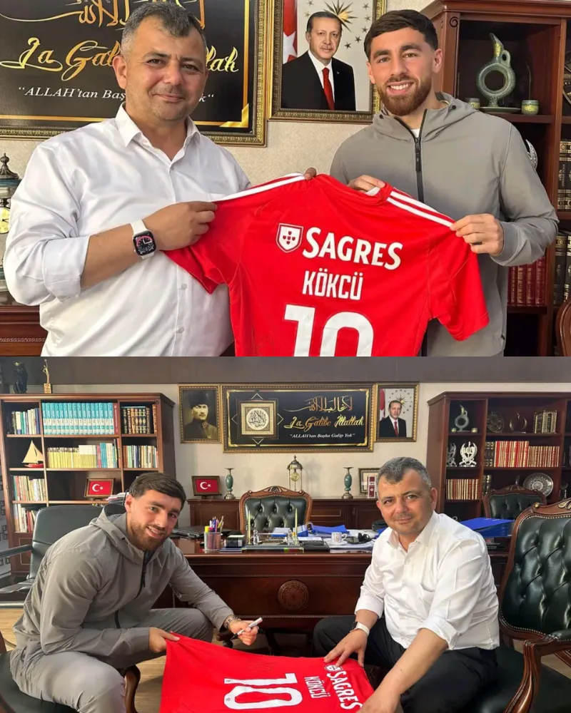 Milli Futbolcu Orkun Kökçü’den Belediye Başkanı Serkan Koyuncu