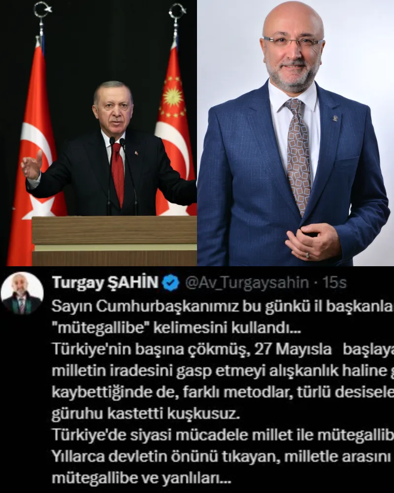 CUMHURBAŞKANI ERDOĞAN’DAN MÜTEGALLİBE VURGUSU: BAŞKAN ŞAHİN’DEN DİKKAT ÇEKEN DETAY