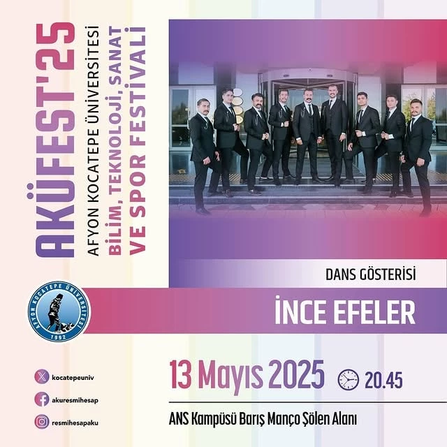 AKÜFEST 25: Eğlence, Müzik ve Sanat Dolu Bir Haftaya Afyon Kocatepe Üniversitesi Hazır!