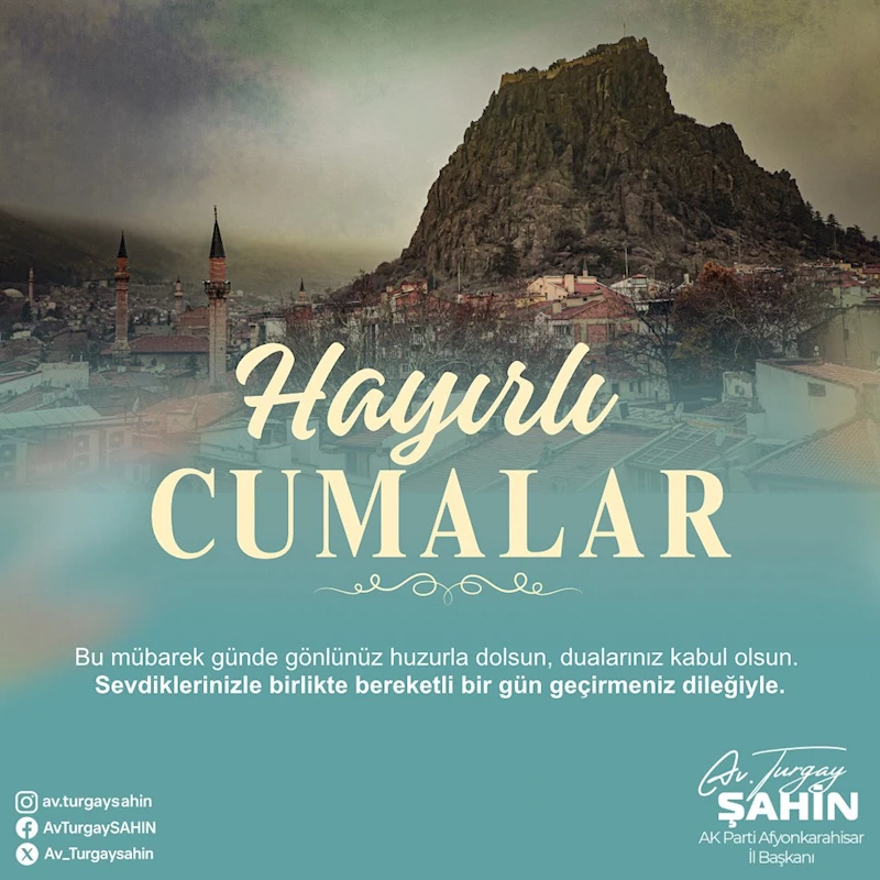 Ak Parti Afyonkarahisar İl Başkanı Şahin