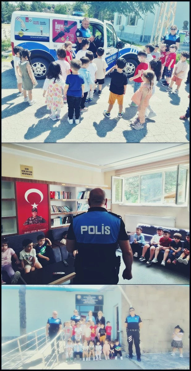 Afyonkarahisar Emniyetinden Minik Kalplere Polislik Mesleği Tanıtımı