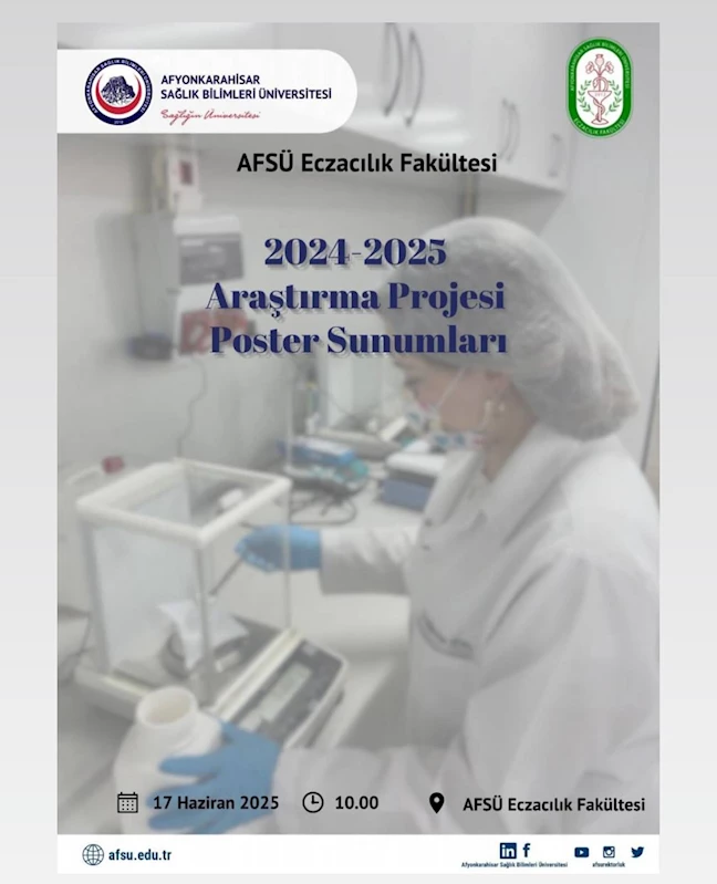 AFSÜ Eczacılık Fakültesi Araştırma Projesi Poster Sunumları Düzenlendi