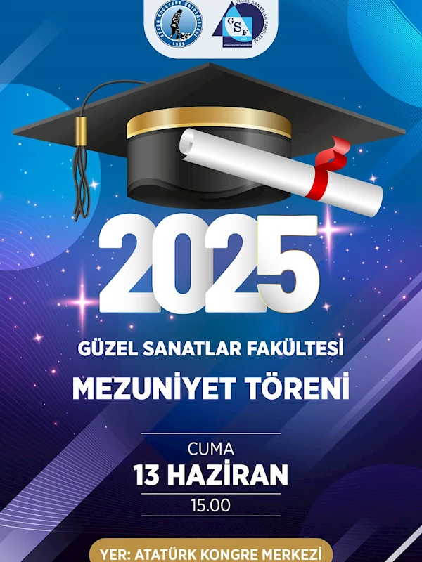 Afyon Kocatepe Üniversitesi’nde Güzel Sanatlar Fakültesi Mezuniyet Töreni Coşkuyla Gerçekleşti