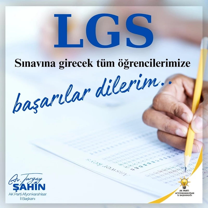 AK Parti Afyonkarahisar İl Başkanı Turgay Şahin