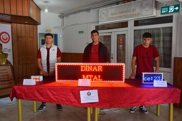 Dinar MTAL Mesleki Eğitim Sergisi Yoğun İlgi Gördü