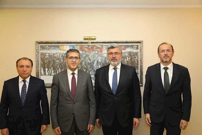 Afyon Kocatepe Üniversitesi Rektörü, Cumhurbaşkanlığı Strateji ve Bütçe Başkanı ile Görüşüldü
