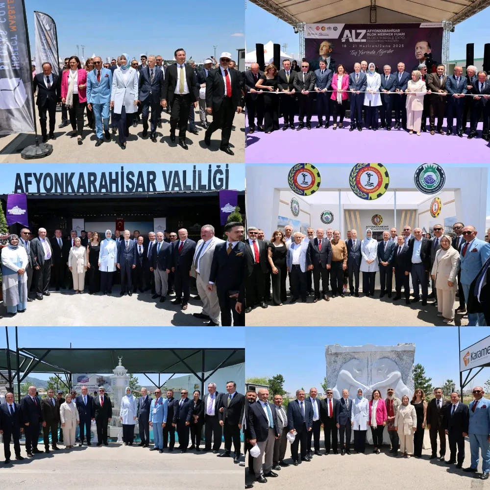 Afyonkarahisar Blok Mermer Fuarı Kapılarını Açtı
