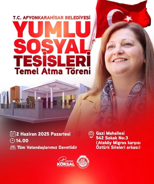 Afyonkarahisar Belediyesi’nden Yeni Sosyal Tesis Müjdesi: Yumlu Sosyal Tesisler Temel Atma Töreni