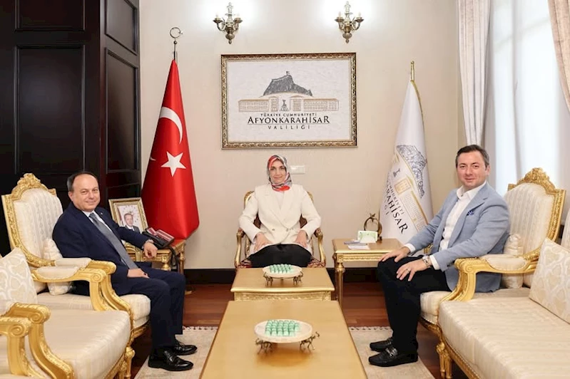 Afyonkarahisar Valisi Yiğitbaşı, ATSO Başkanı Serteser ve TOBB Fuarcılık Sektör Meclisi Başkanı Alagöz ile Görüşme Gerçekleştirdi