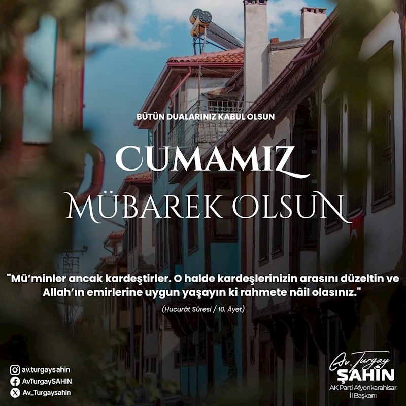 AK Parti Afyonkarahisar İl Başkanı Turgay Şahin
