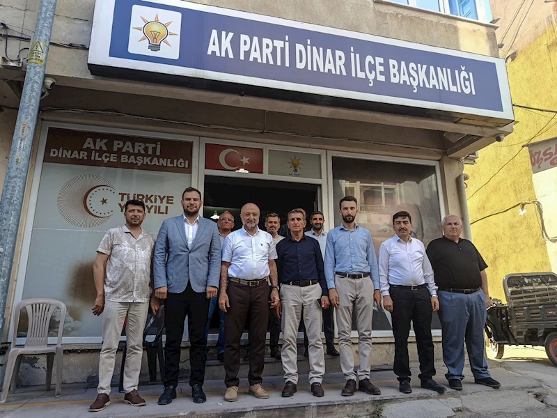 AK Parti Afyonkarahisar İl Başkanı Şahin, Dinar İlçe Teşkilatı