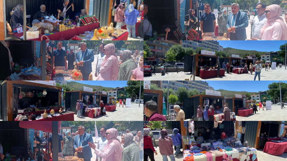El Emeği Göz Nuru Ürünler Zafer Meydanında Satışa Sunuluyor 
