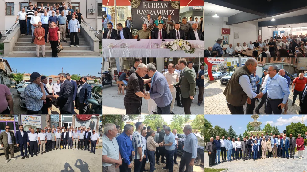 AK PARTİ VEKİLLERİ İLÇELERİ KARIŞ KARIŞ GEZİP BAYRAMLAŞTI
