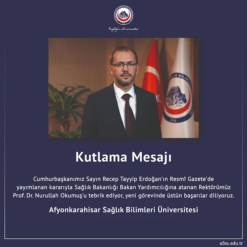 Afyonkarahisar Sağlık Bilimleri Üniversitesi Kuruluş Yıl Dönümünü Kutladı