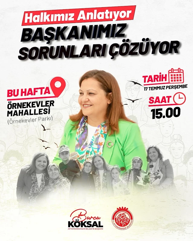 Afyonkarahisar Belediye Başkanı Köksal, Örnekevler Mahallesi Sakılarıyla Buluştu