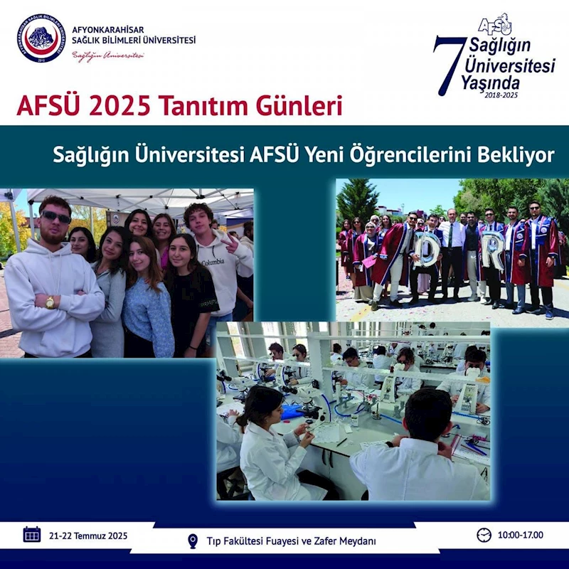 AFSÜ 2025 Tanıtım Günleri 21-22 Temmuz