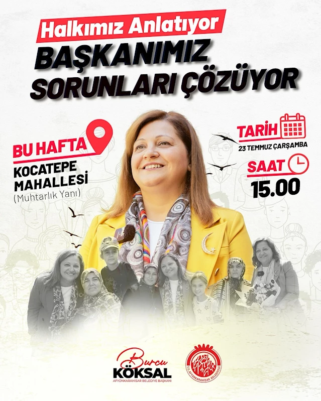 Afyonkarahisar Belediye Başkanı Köksal, Kocatepe Mahallesi Sakılarıyla Buluştu