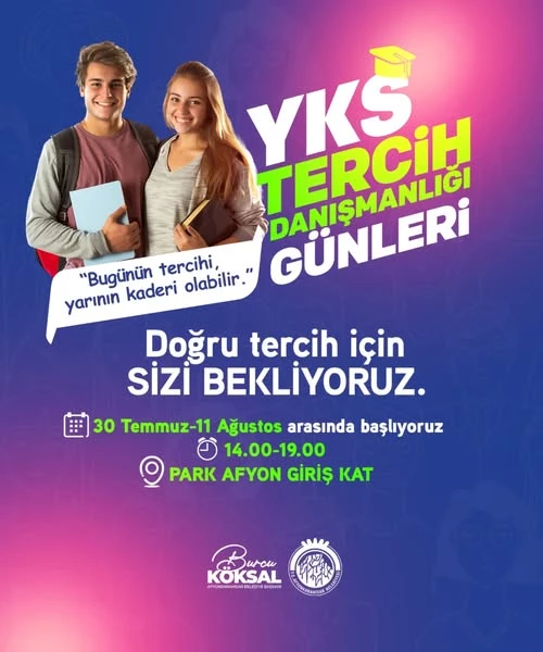Afyonkarahisar Belediyesi YKS Tercih Danışmanlığı Günleri ile Öğrencilere Destek Veriyor